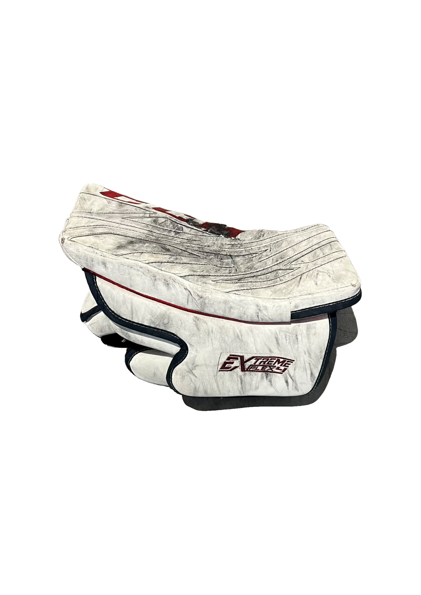 CCM Extreme Flex 4 (Roope Taponen), SR, käytetty maalivahdin kilpi