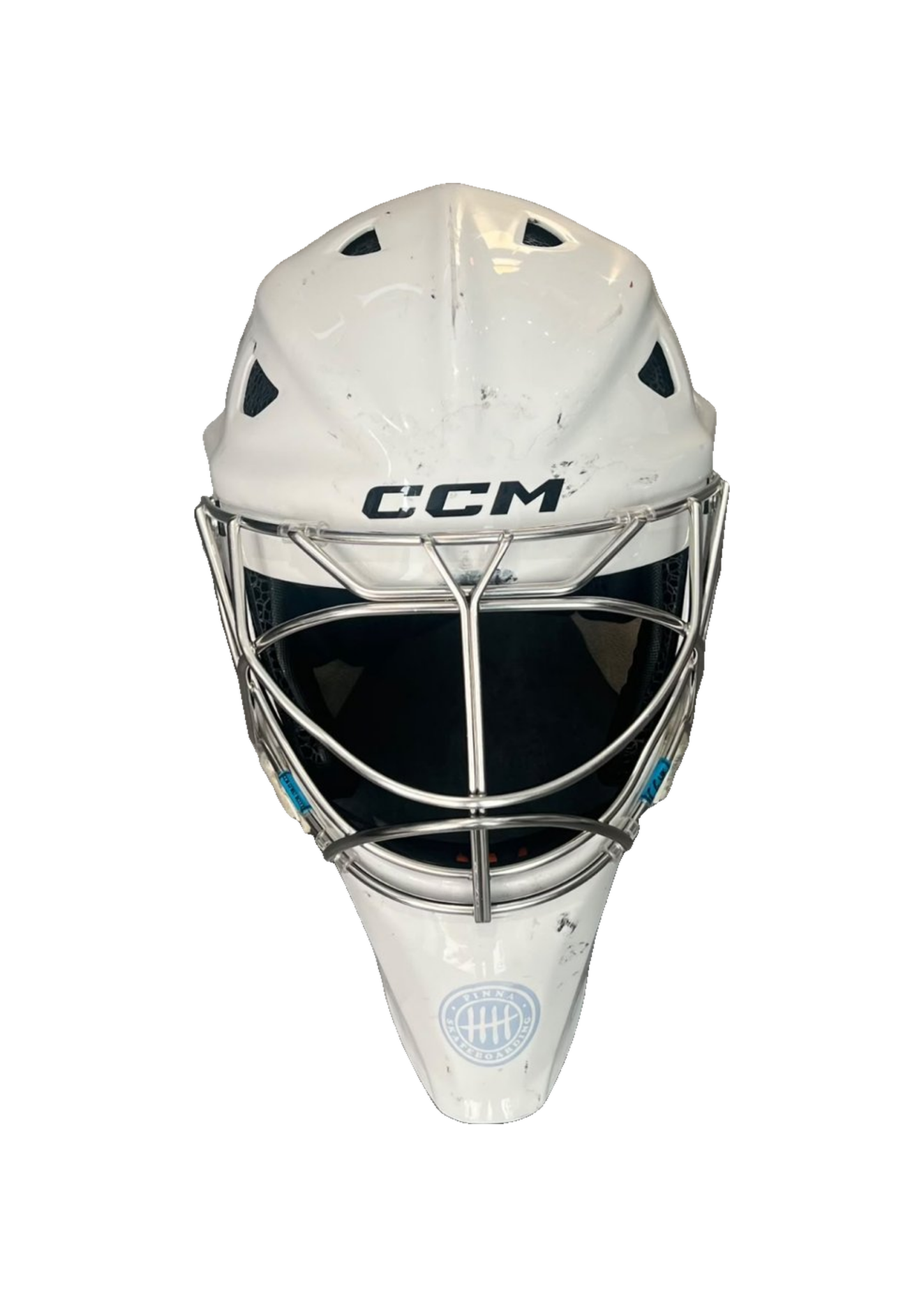 Pelicans Pro Return, CCM Axis XF, M, käytetty maalivahdin maski
